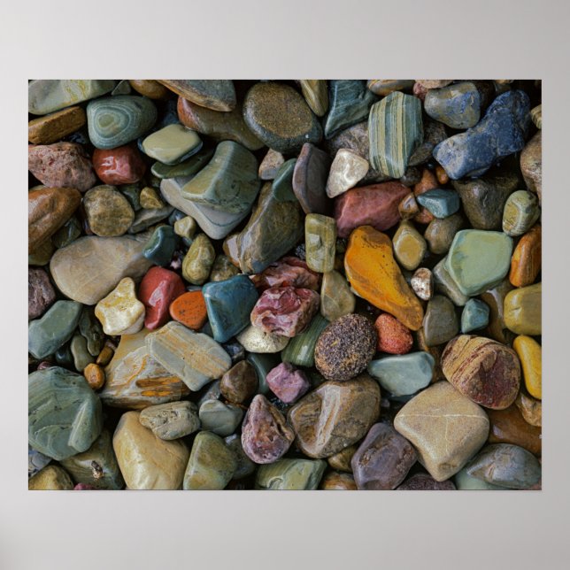 USA, Montana, Glacier National Park, Stones Poster (Front)