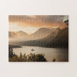USA, Montana, Glacier National Park. Sunrise Jigsaw Puzzle