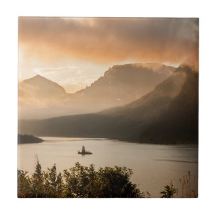 USA, Montana, Glacier National Park. Sunrise Tile