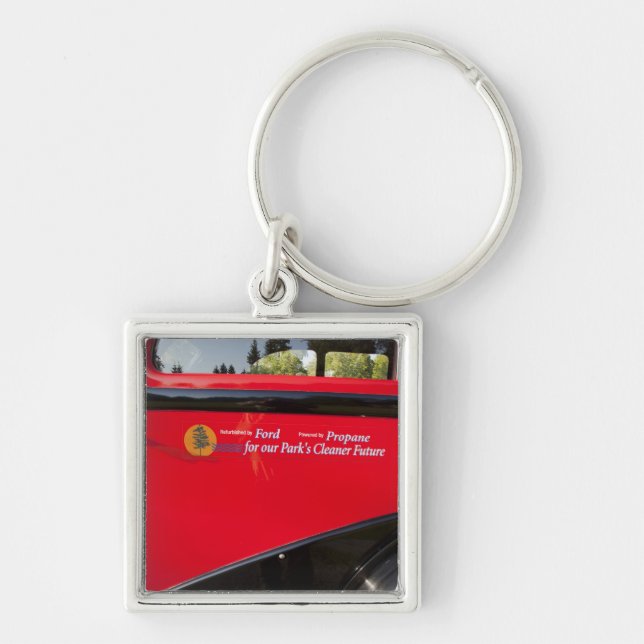 USA, Montana, Glacier National Park, Vintage Key Ring (Front)