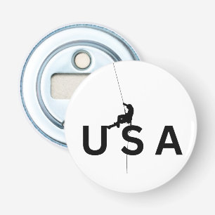 USA mountain climbing Bottle Opener