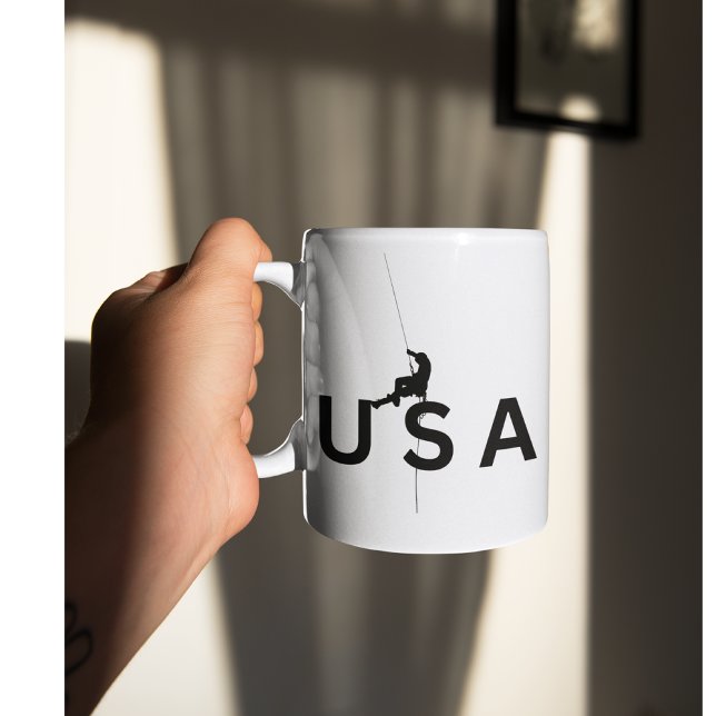 USA mountain climbing Coffee Mug (Creator Uploaded)