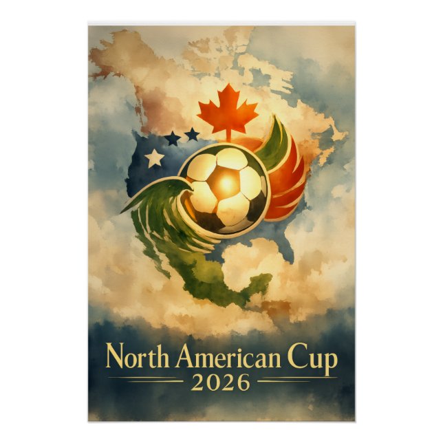 USA MX CA Fine Art Wall Art World Cup  (Front)