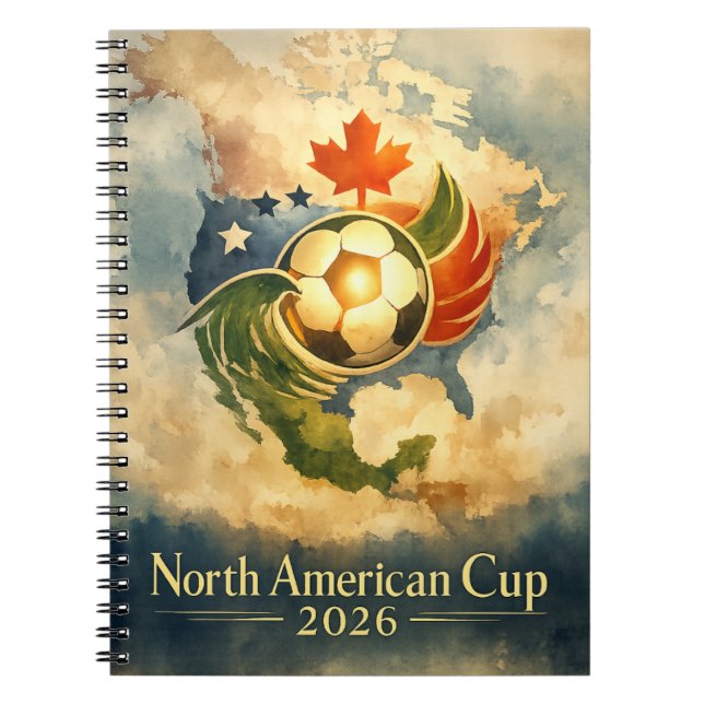 USA MX CA Fine Art Wall Art World Cup  Notebook (Front)