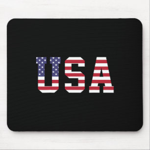 Usa National American Flag 4th Of July  Mouse Pad