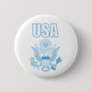USA national emblem 6 Cm Round Badge