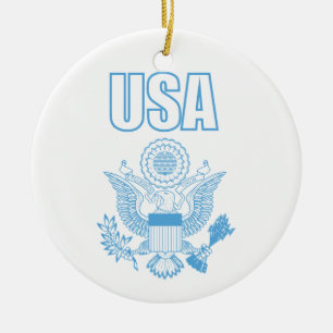 USA national emblem Ceramic Ornament