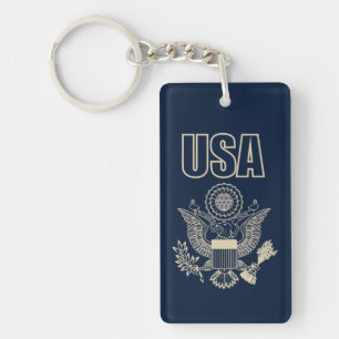 USA national emblem Key Ring