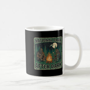 USA National Parks After Dark Sasquatch Alien Bear Coffee Mug