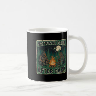 USA National Parks After Dark Sasquatch Alien Bear Coffee Mug