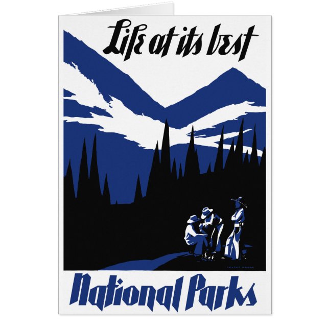 USA National Parks Vintage Poster Restored (Front)