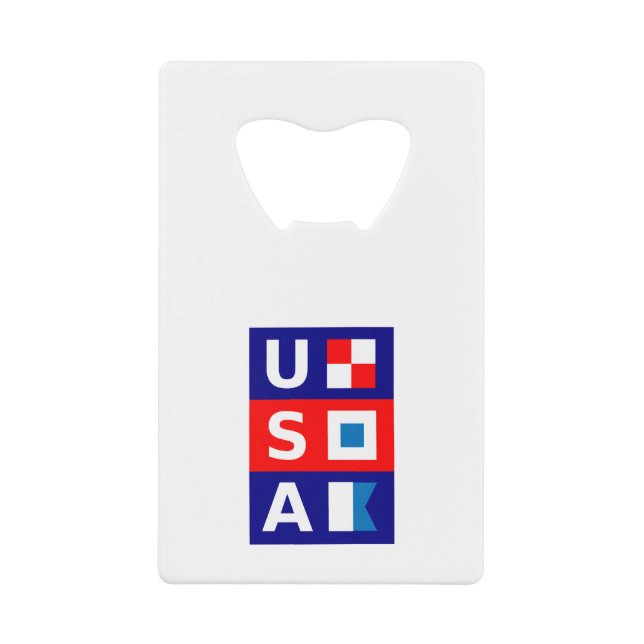 USA Nautical Red White Blue Maritime Sailing Flags (Front)