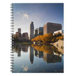 USA, Nebraska, Omaha, Gene Leahy Mall, Skyline Notebook