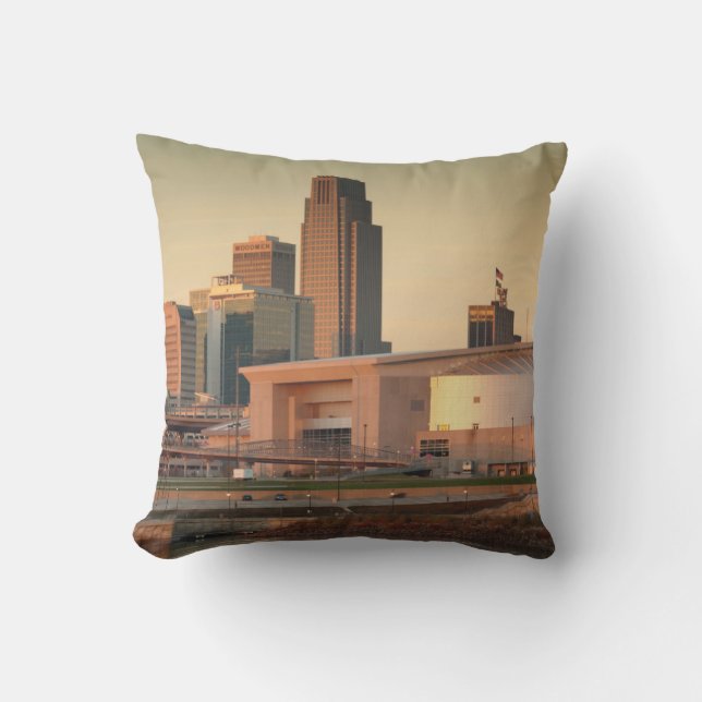 USA, Nebraska, Omaha, Skyline Cushion (Front)