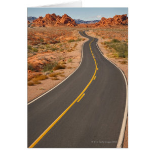 USA, Nevada, Valley of Fire, desert road