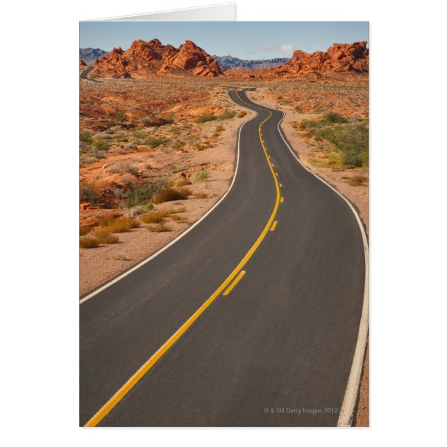 USA, Nevada, Valley of Fire, desert road (Front)