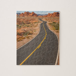 USA, Nevada, Valley of Fire, desert road Jigsaw Puzzle