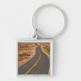 USA, Nevada, Valley of Fire, desert road Key Ring