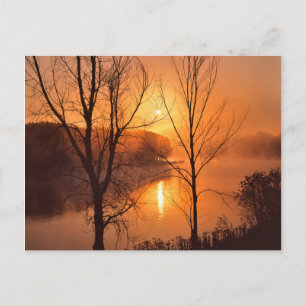 USA, New England, Maine. Autumn Sunrise Postcard
