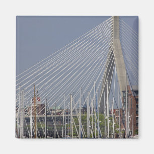 USA, New England, Massachusetts, Boston, boats Magnet