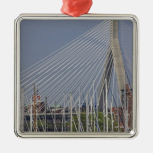 USA, New England, Massachusetts, Boston, boats Metal Ornament