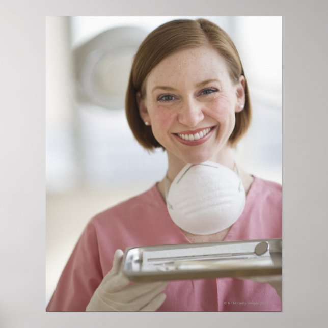 USA, New Jersey, Jersey City, dental assistant Poster (Front)