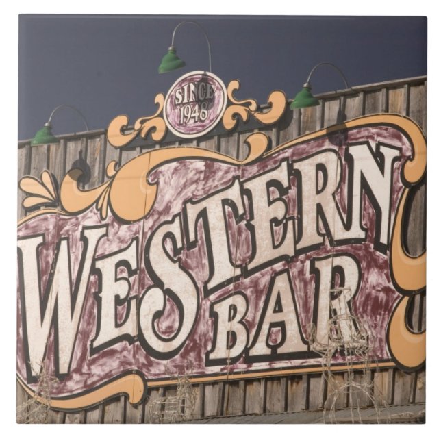 USA, New Mexico, Cloudcroft: Mountain Town (el. Ceramic Tile (Front)