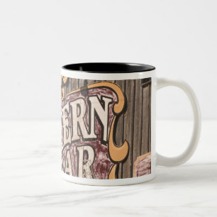 USA, New Mexico, Cloudcroft: Mountain Town (el. Two-Tone Coffee Mug
