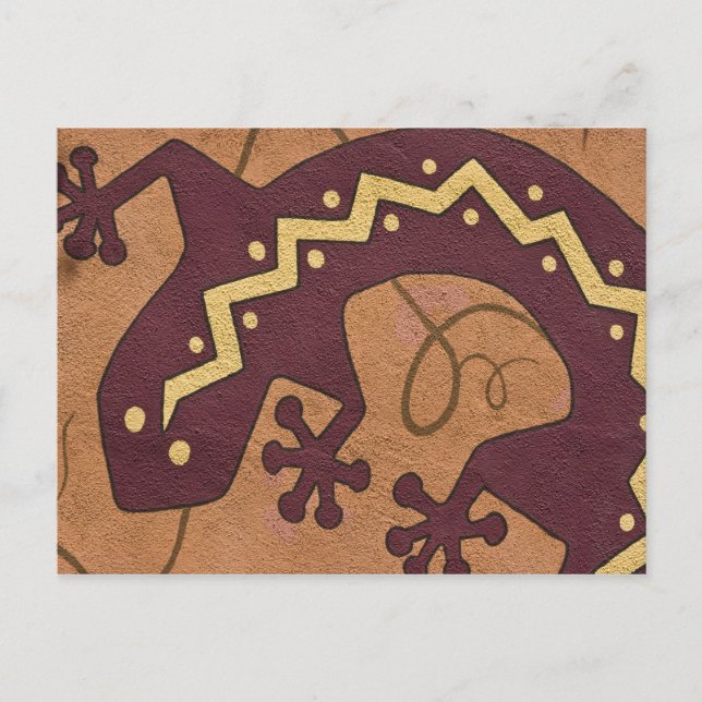USA, New Mexico, Santa Fe. Close-up section of Postcard (Front)