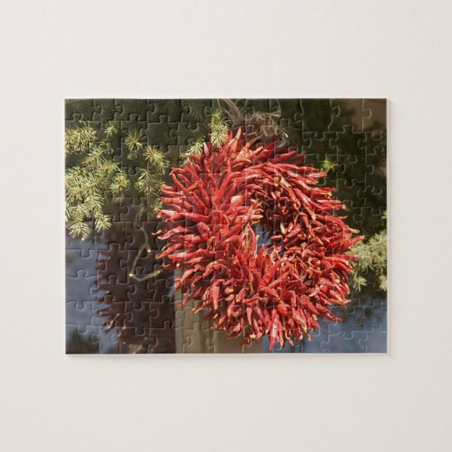 USA, New Mexico, Santa Fe: Downtown Santa Fe, 2 Jigsaw Puzzle (Horizontal)