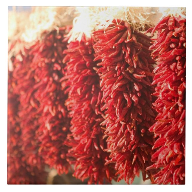 USA, New Mexico, Santa Fe: Downtown Santa Fe, 3 Tile (Front)