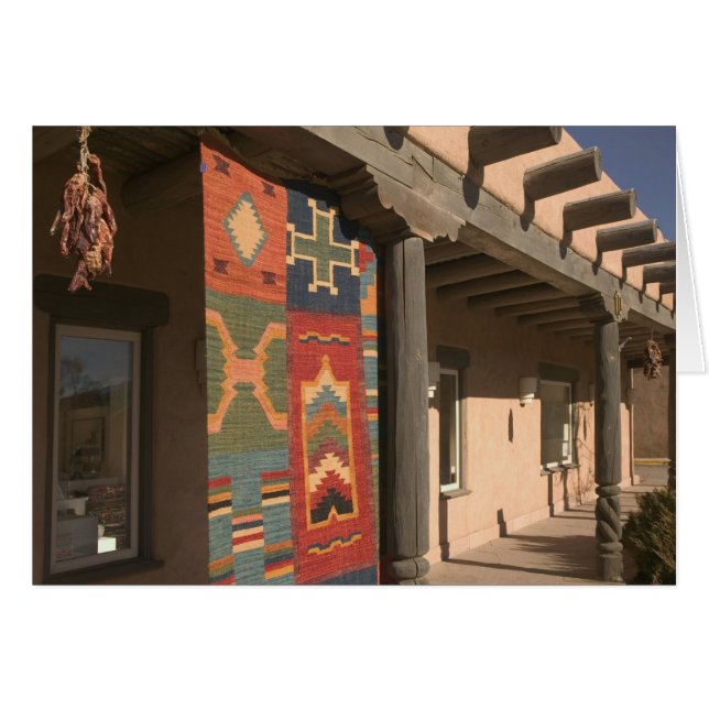 USA, New Mexico, Taos: Navaho Rug Gallery Kit (Front Horizontal)