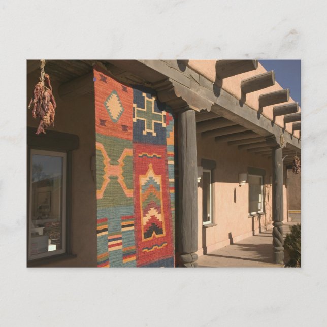 USA, New Mexico, Taos: Navaho Rug Gallery Kit Postcard (Front)