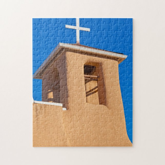 USA, New Mexico. Top Rancho De Taos Jigsaw Puzzle (Vertical)