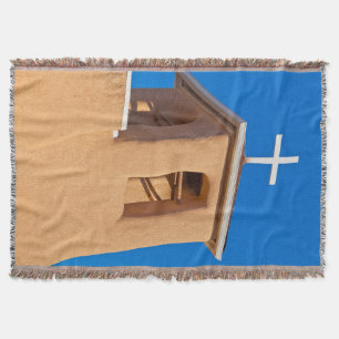 USA, New Mexico. Top Rancho De Taos Throw Blanket