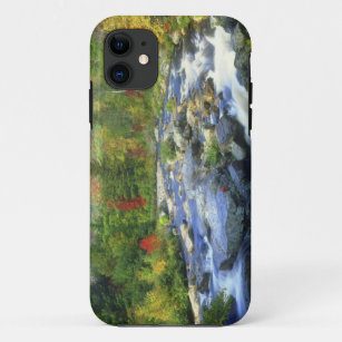 USA, New York. A waterfall in the Adirondack iPhone 11 Case