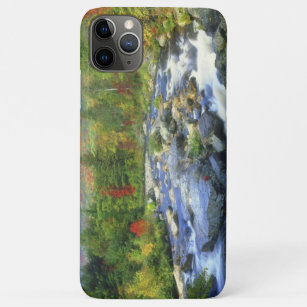 USA, New York. A waterfall in the Adirondack iPhone 11 Pro Max Case
