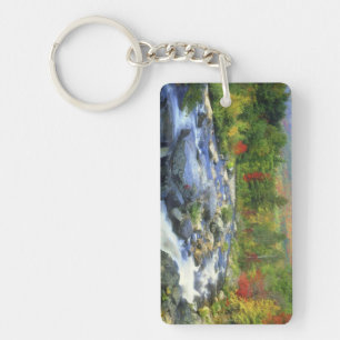 USA, New York. A waterfall in the Adirondack Key Ring