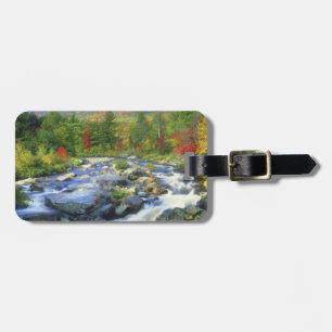 USA, New York. A waterfall in the Adirondack Luggage Tag