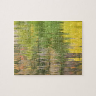 USA, New York, Adirondacks, Reflections in water Jigsaw Puzzle