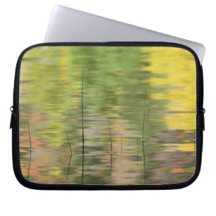 USA, New York, Adirondacks, Reflections in water Laptop Sleeve