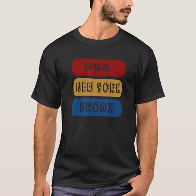 USA New York Bronx T-Shirt (Front)