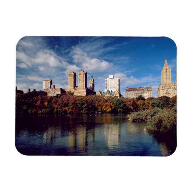 USA, New York City, Central Park, Lake Magnet (Horizontal)