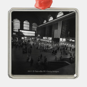 USA New York City Grand Central Station Metal Ornament