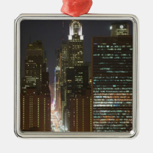 USA, New York City, View of Midtown with Metal Ornament