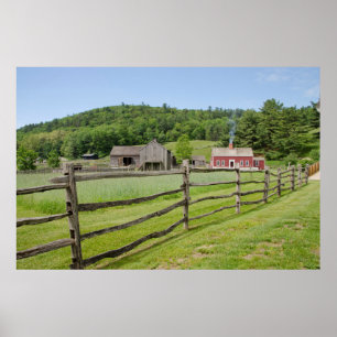 USA, New York, Cooperstown, Farmers' Museum Poster
