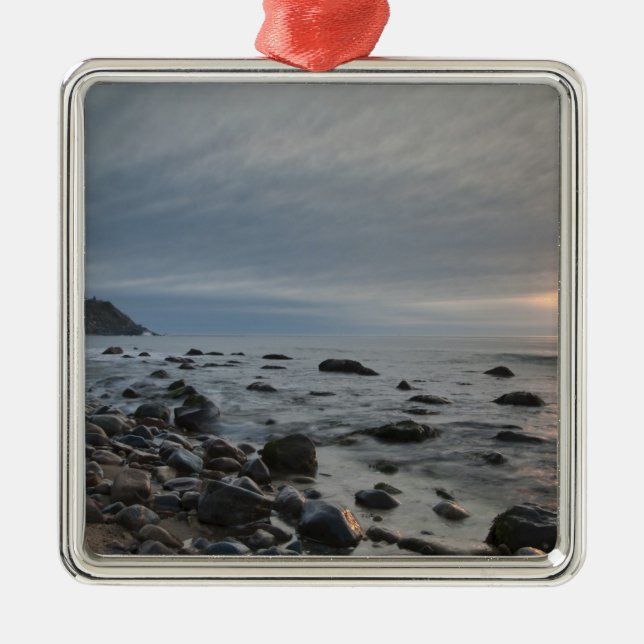 USA, New York, East Hampton. Montauk Point Metal Ornament (Front)