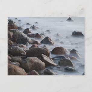 USA, New York, East Hampton. Ocean surf at Postcard