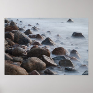 USA, New York, East Hampton. Ocean surf at Poster