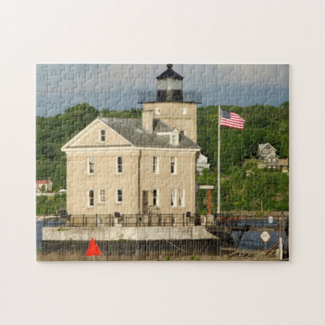 USA, New York, Kingston, Hudson River. Rondout Jigsaw Puzzle (Horizontal)